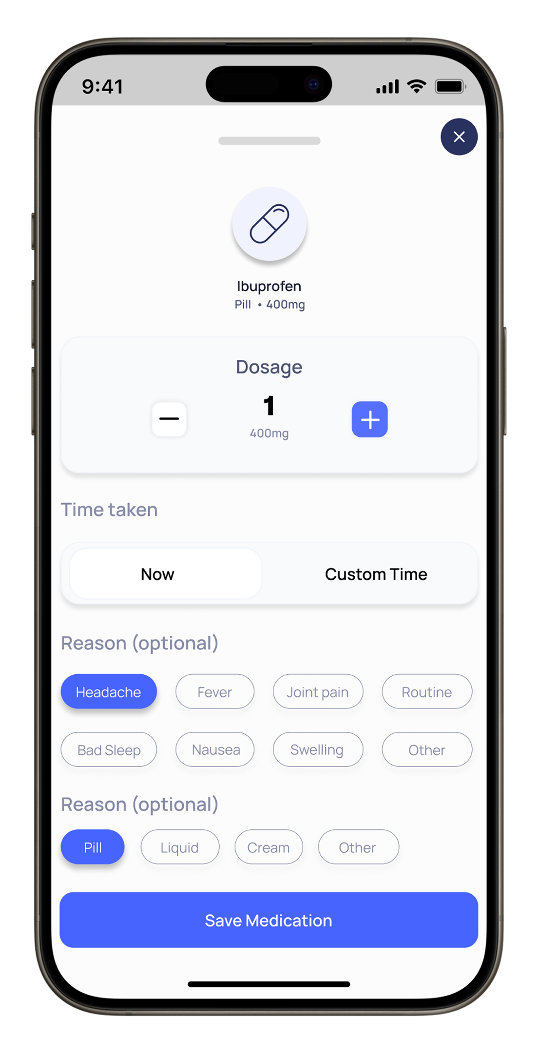 xHeal Log Life Events - track medications, supplements, and daily habits with AI-powered correlation analysis