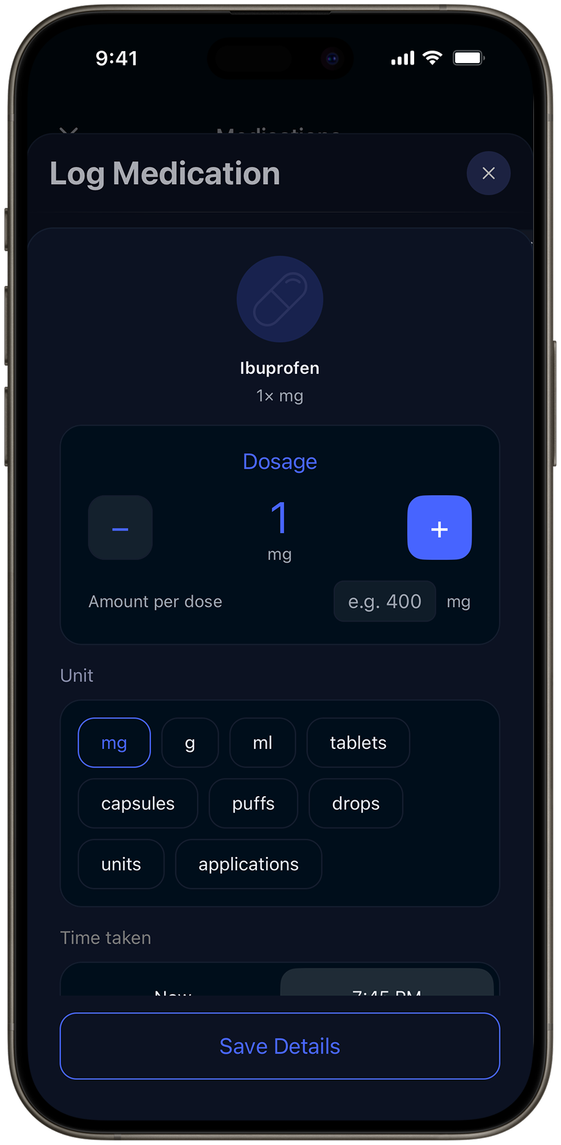 xHeal Log Life Events - track medications, supplements, and daily habits with AI-powered correlation analysis